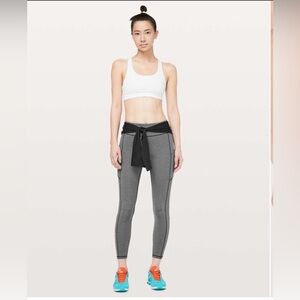 Lululemon Speed Up 7/8 Tight Heathered Black Size 8